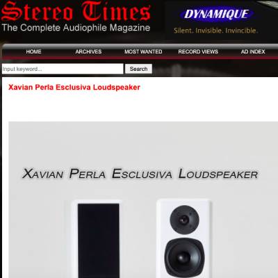 Xavian Perla Esclusiva / Stereo Times (USA)