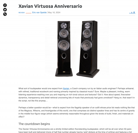 XAVIAN Virtuosa Anniversario / Hi-Fi+