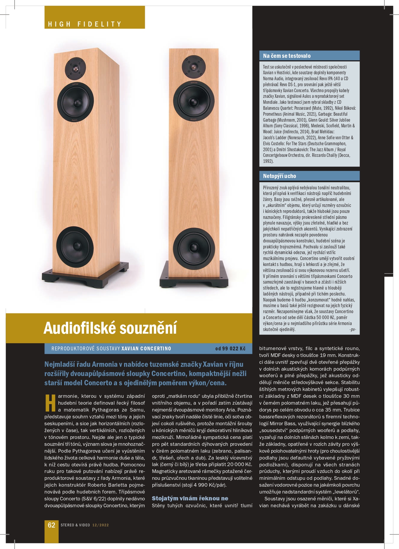 Xavian Concertino / Stereo&Video (CZ)