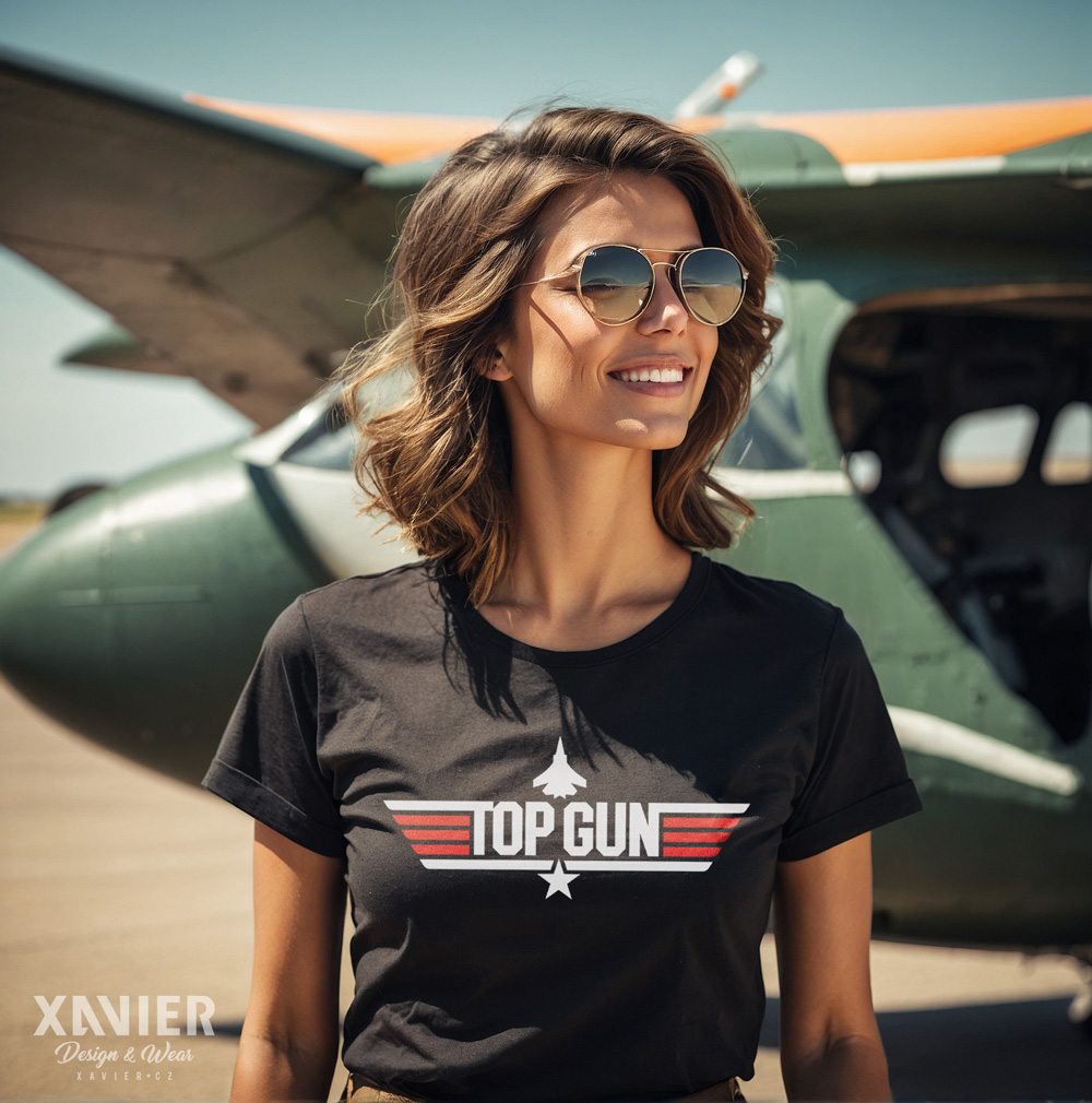 TOP GUN 2 - damské tričko černé instagram