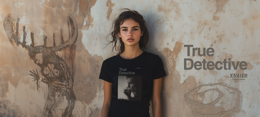 Temný-případ-True-Detective-tričko-modelka-2