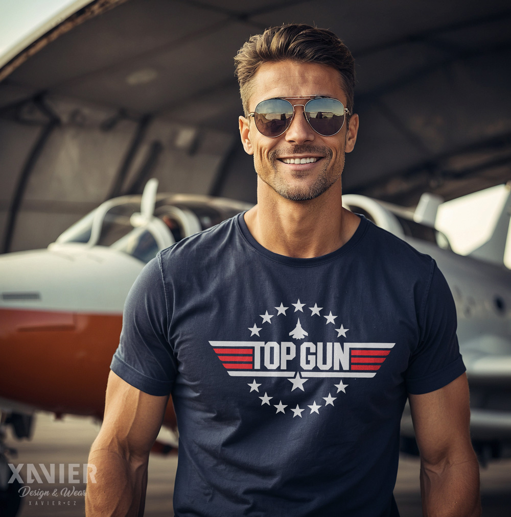 Top Gun - pánské tričko s potiskem Xavier