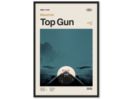 Top Gum Maverick minimalistický plakát xavier