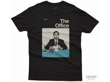 Pánské tričko The Office Boss s potiskem černá