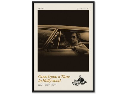 Tenkrát na západě plakát Brad Pitt minimalsmus xavier