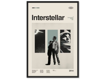 Interstellar plakat minimalistický xavier