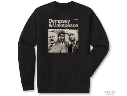 Pánská mikina Dempsey a Makepeaceová prémiový potisk černá