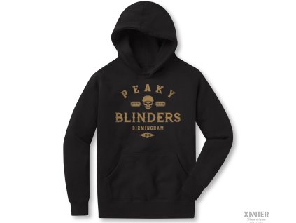 Mikina Peaky Blinders pánské Gangy z Birminghamu kapuce černá