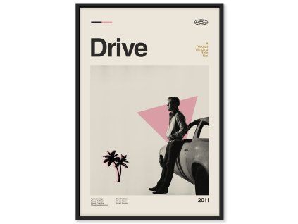 drive plakat ryan gosling minimalisticky xavier
