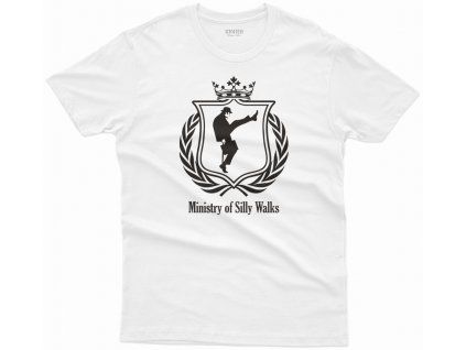Pánské tričko Monty Python Ministry of Silly Walks No.2 originální design bílá