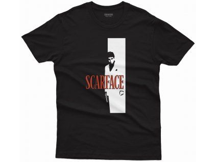 Pánské tričko Scarface s potiskem černé