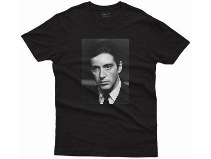 Pánské filmové tričko Michael Corleone Kmotr černé