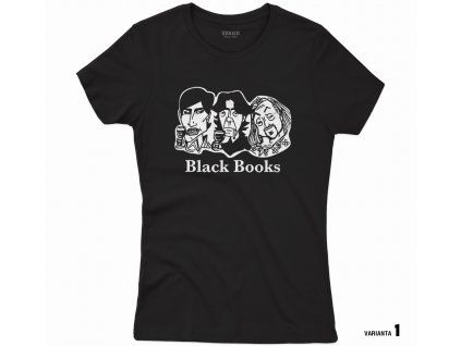 Dámské tričko Black Books s potiskem