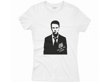 Damské tričko s potiskem Fight Club no2 - Klub Rvacu  Wh