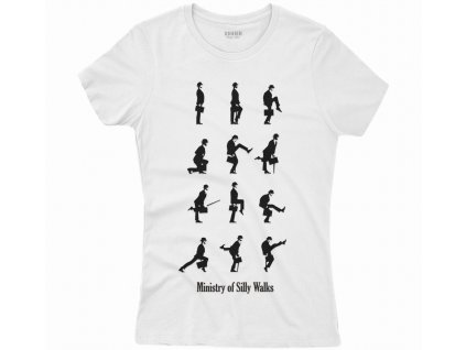 tricko Monty python Ministry of silly Walks1 W White