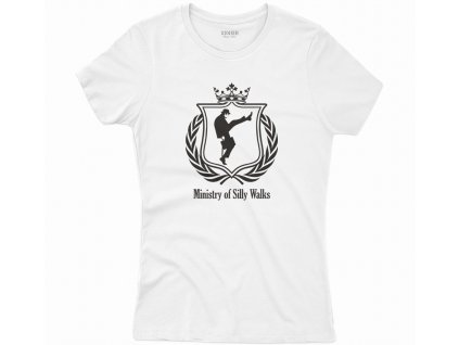 Monty python ministry of silly walks 2 W tricko  White
