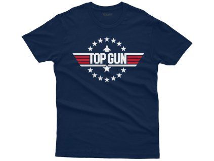 Navy tričko Top Gun s minimalistickým potiskem