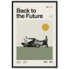 Návrat do budoucnosti 2 plakát Back to the future minimalistický xavier