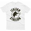 Pánské tričko Rocky Italian Stallion s potiskem bílá
