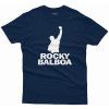 Pánské tričko Rocky Balboa s potiskem navy