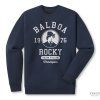 Pánská mikina Rocky Balboa 1976 s potiskem navy