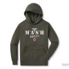 Mikina MASH 4077 armáda khaki Bíli tisk kapuce Xavier