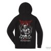 Demonicz lebky mikina cerna kapuce Zada