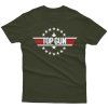 Detail potisku tričko Top Gun bavlna Khaki