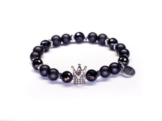 👑 Pánský náramek - Silver King 👑 #naramek #naramekzmineralu #náramek #panskynaramek #mineralninaramky #narameknaruku...