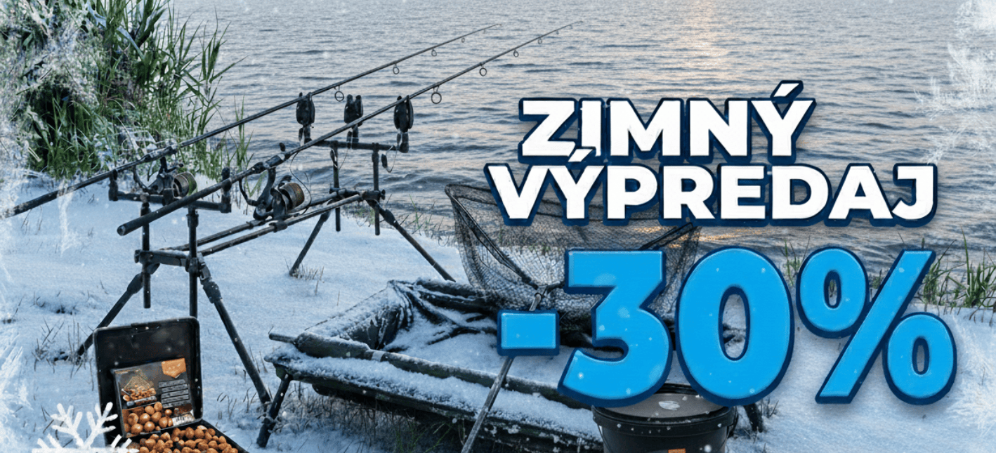 Zimný výpredaj rybárske potreby eshop