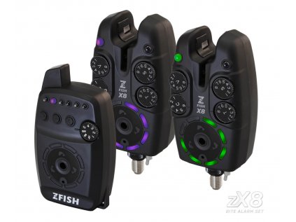Signalizátory záberu ZFISH Bite Alarm Set Zx8 2+1