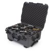nanuk firearms 950 15up pistol case graphite open
