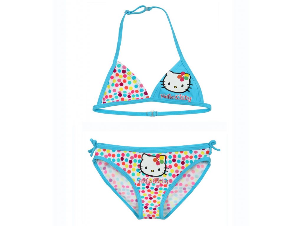 Hello Kitty plavky tyrkysové