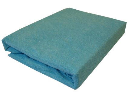 Prostěradlo froté tyrkysové 90x200