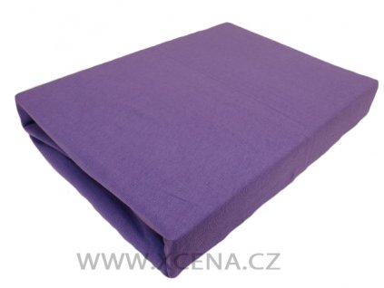 Prostěradla jersey fialové 90x200