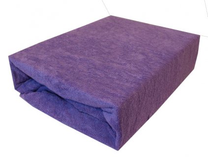 Froté prostěradlo fialové typ 180/200 cm