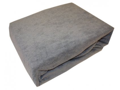 Froté prostěradla typ 180/200 cm šedé