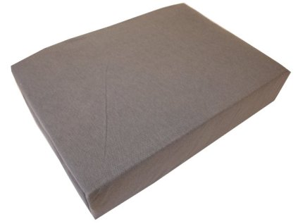 Prostěradlo jersey šedé 90x200