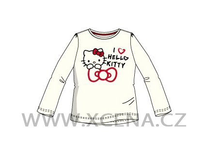 Hello Kitty trička smetanové