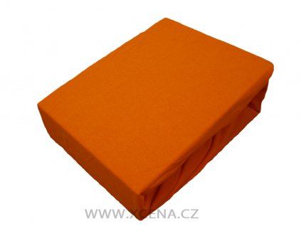 Prostěradlo bavlna oranžové typ 200/220 cm