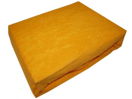 Prostěradlo froté dvoulůžko typ 180/200 cm medové