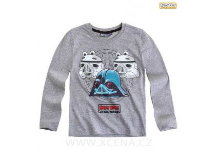 Tričko Angry Birds světle šedé