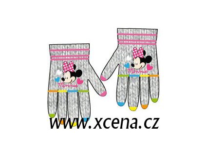 Minnie rukavice světle šedé