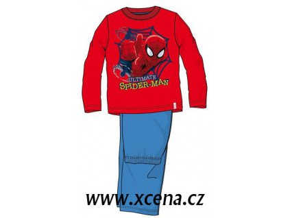 Spiderman pyžamo červené model A