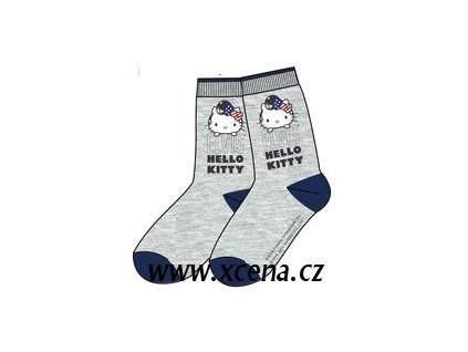 Ponožky Hello Kitty šedé