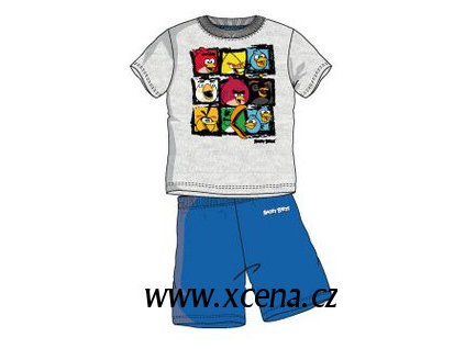 Komplet Angry Birds světle šedý