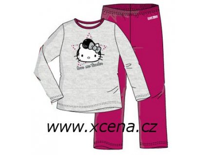 Pyžamo Hello Kitty šedé