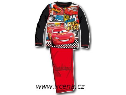 Pyžamo Cars červené s černou