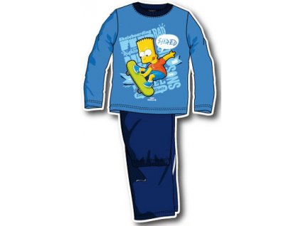 Bart Simpson pyžama modré