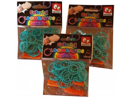 Loom Bandz gumičky na pletení zelené model C